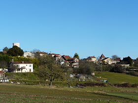 Vue générale du village de la Gonterie