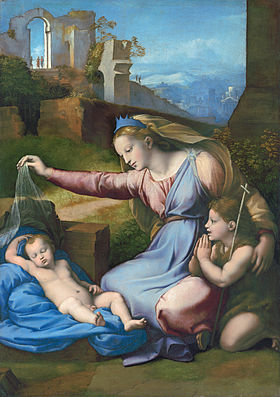 Image illustrative de l'article La Vierge au diadème bleu