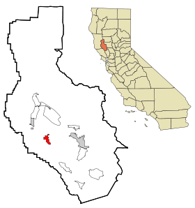 Lake County California Incorporated and Unincorporated areas Kelseyville Highlighted.svg