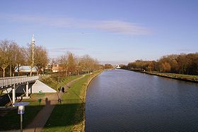 Le canal de la Deûle à Lambersart
