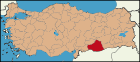Latrans-Turkey location Şanlıurfa.svg