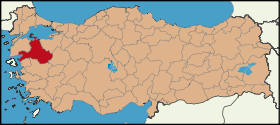 Latrans-Turkey location Balıkesir.svg