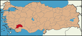 Latrans-Turkey location Burdur.svg