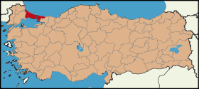 Localisation de İstanbul