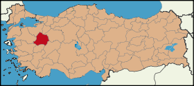 Localisation de Kütahya