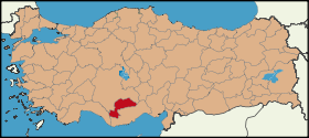 Latrans-Turkey location Karaman.svg