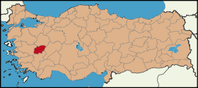 Localisation de Uşak