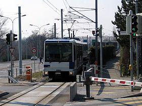 Lausanne Metro M1 at Bourdonnette.jpg