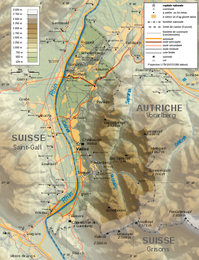 carte : Géographie du Liechtenstein