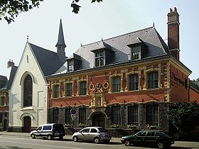 Vue sur la chapelle de l'Hospice Gantois