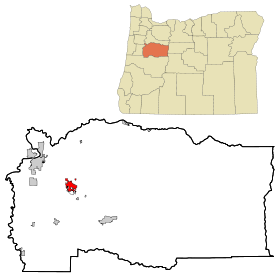 Linn County Oregon Incorporated and Unincorporated areas Lebanon Highlighted.svg
