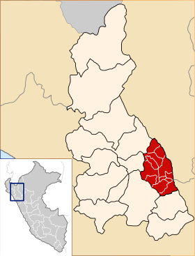 Location of the province Celendín in Cajamarca.svg