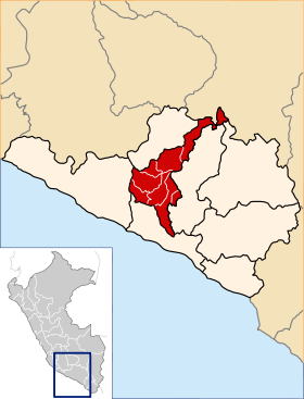 Location of the province Condesuyos in Arequipa.svg