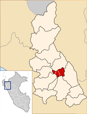 Location of the province Hualgayoc in Cajamarca.svg
