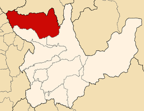 Location of the province Marañón in Huánuco.png