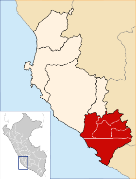 Location of the province Nazca in Ica.svg