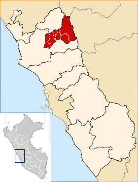 Location of the province Oyón in Lima.svg