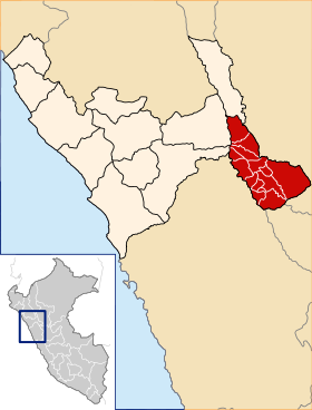 Location of the province Pataz in La Libertad.svg