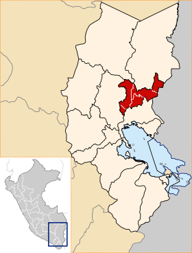 Location of the province San Antonio de Putina in Puno.svg
