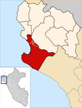 Location of the province Sechura in Piura.svg