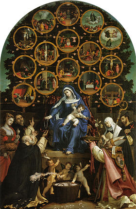 Image illustrative de l'article Madone du Rosaire (Lorenzo Lotto)
