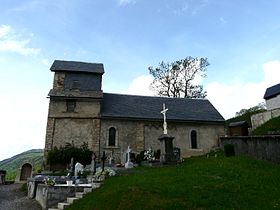 L'église de Loudervielle.
