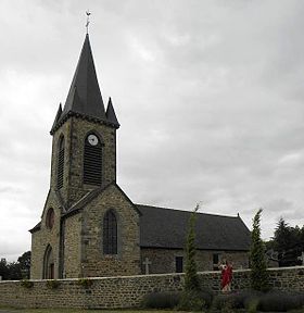L'église Sainte-Anne de Lourmais.