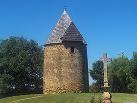 Vue du moulin de Lupiac.