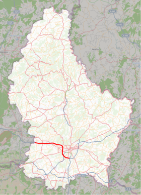 Image illustrative de l'article Autoroute luxembourgeoise A6