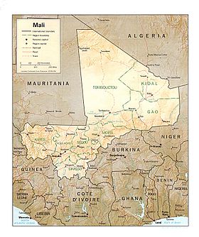 carte : Géographie du Mali