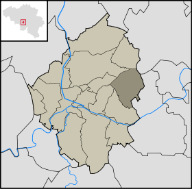 Localisation de Gilly dans la commune de Charleroi