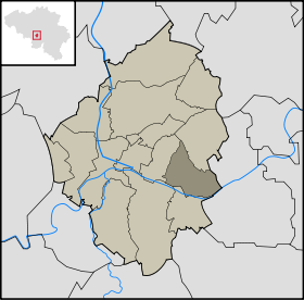 Localisation de Montignies-sur-Sambre dans la commune de Charleroi