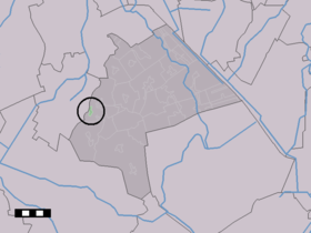 Localisation de Deurze dans la commune de Aa en Hunze