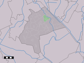 Localisation de Eexterzandvoort dans la commune de Aa en Hunze