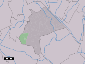 Localisation de Ekehaar dans la commune de Aa en Hunze