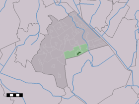 Localisation de Gasselte dans la commune de Aa en Hunze
