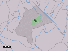 Localisation de Gieten dans la commune de Aa en Hunze