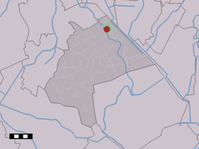Localisation de Nieuw-Annerveen dans la commune de Aa en Hunze
