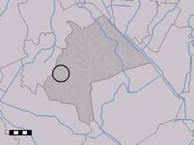 Localisation de Nijlande dans la commune de Aa en Hunze