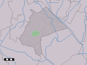 Localisation de Nooitgedacht dans la commune de Aa en Hunze