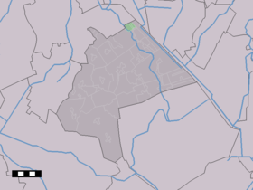 Localisation de Oud-Annerveen dans la commune de Aa en Hunze