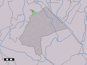 Localisation de Schipborg dans la commune de Aa en Hunze