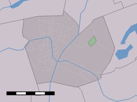 Localisation de Aarlanderveen dans la commune de Alphen aan den Rijn