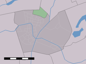 Localisation de Ridderbuurt dans la commune de Alphen aan den Rijn