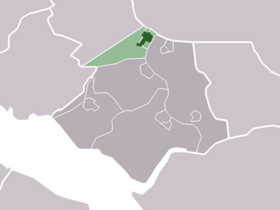 Localisation de Heenvliet dans la commune de Bernisse