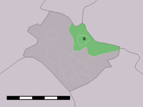 Localisation de Hertme dans la commune de Borne