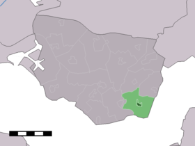 Localisation de Baarland dans la commune de Borsele