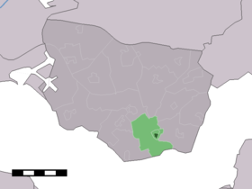 Localisation de Oudelande dans la commune de Borsele