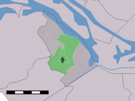 Localisation de Vierpolders dans la commune de Brielle