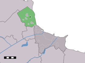 Localisation de Bierum dans la commune de Delfzijl